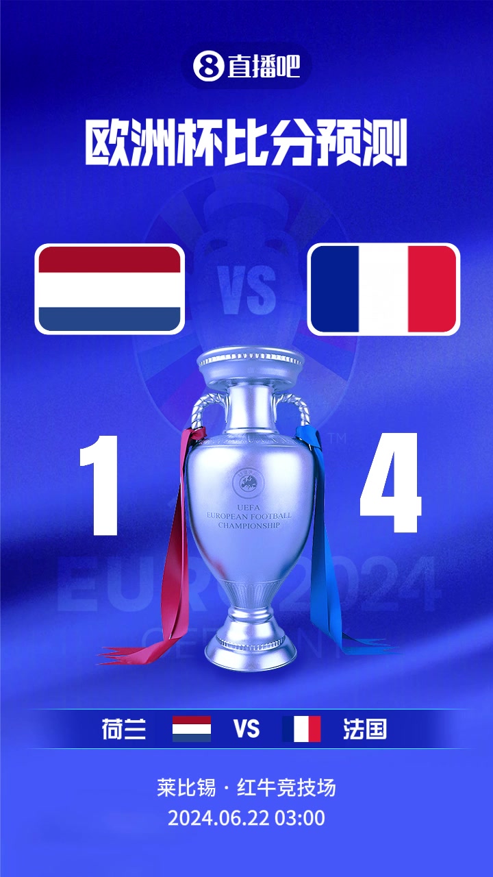  头名之战！欧洲杯荷兰vs法国截图比分预测